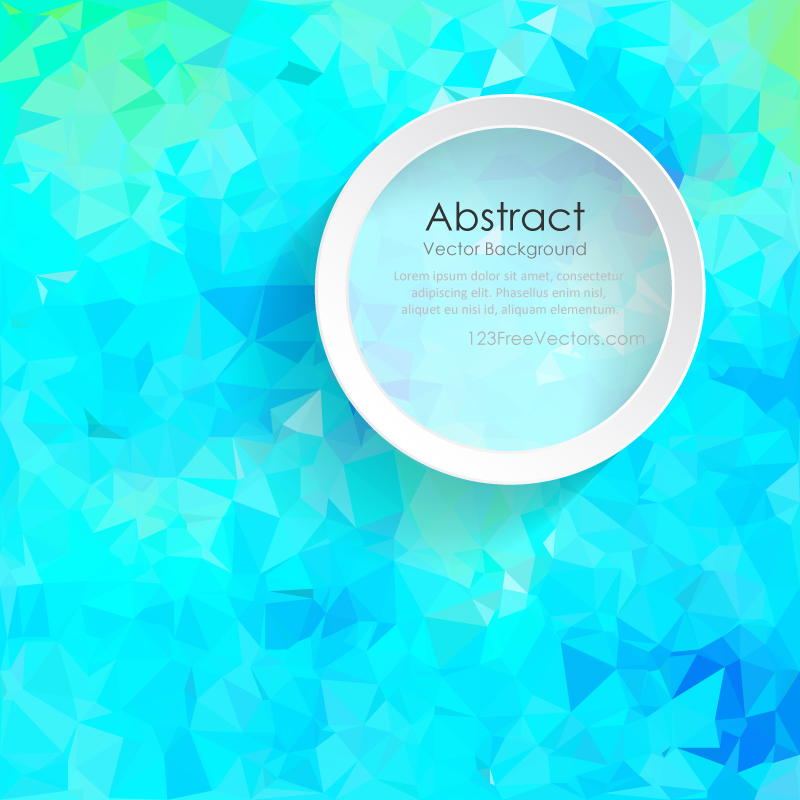 Sky Blue Geometric Polygon Background Free