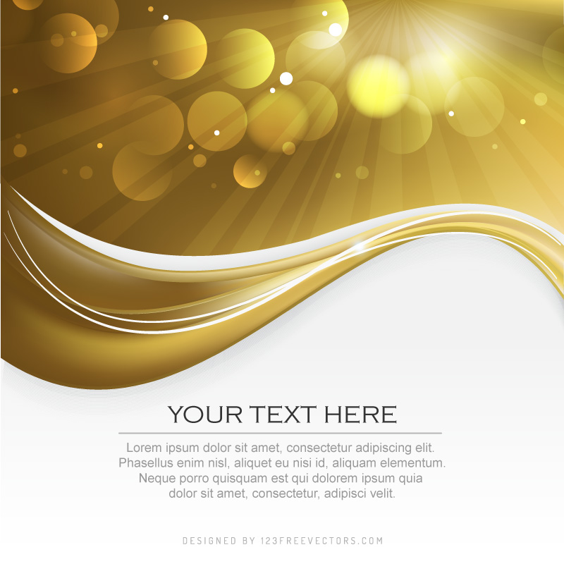 Abstract Gold Background Design Template