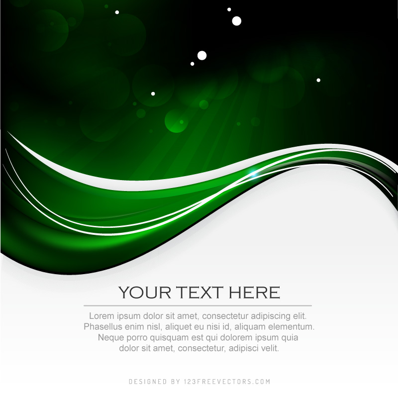 Dark Black Green Background Graphic Design Template