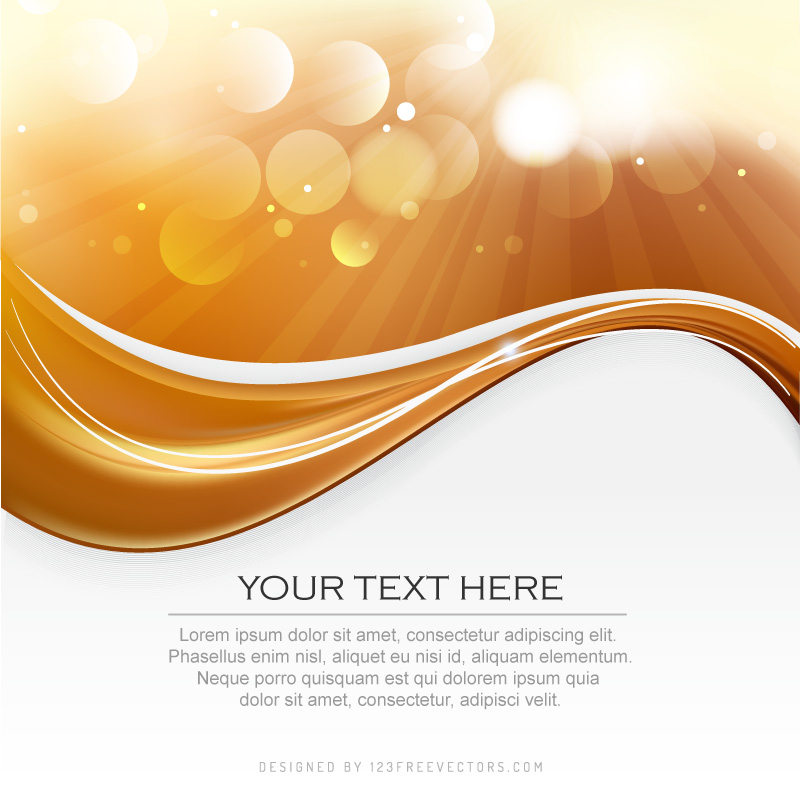 Abstract Orange Background Design Template