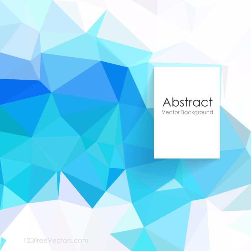 Sky Blue Polygonal Pattern Background Design