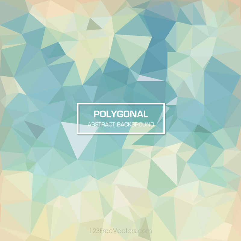 Vintage Blue Background Low Poly Background Design