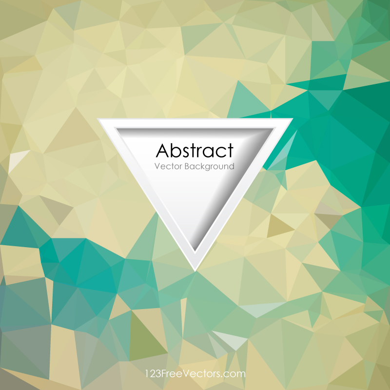 Vintage Turquoise Polygonal Background Illustrator
