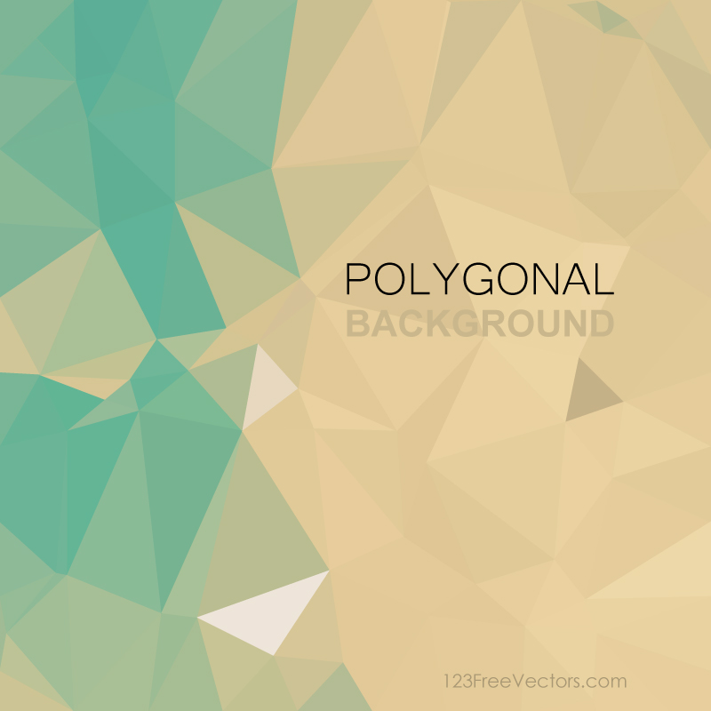 Vintage Turquoise Polygonal Pattern Background Image