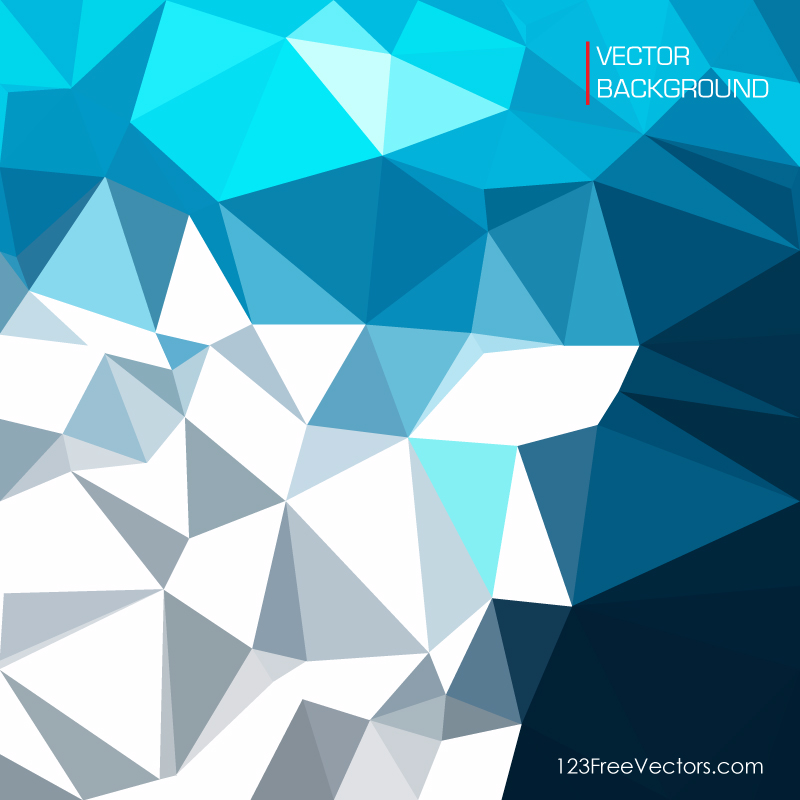 Dark Turquoise Polygonal Pattern Background Image