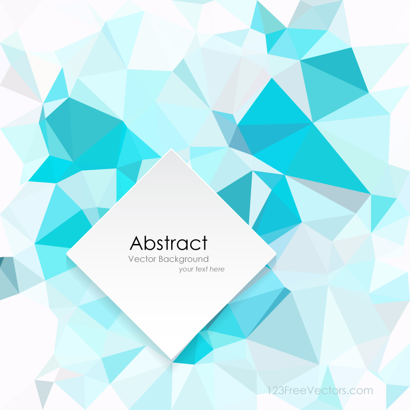 Polygonal Turquoise Background Design