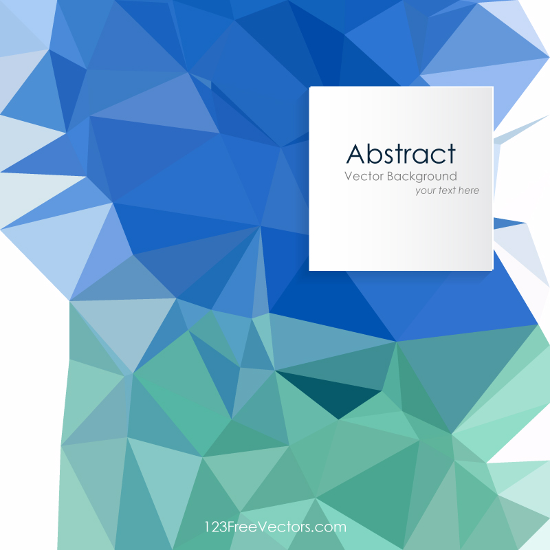 Blue Turquoise Geometric Polygon Background Graphics
