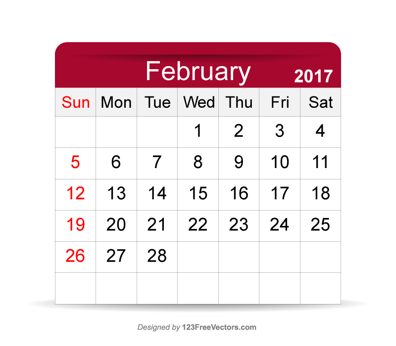 February 2017 Calendar Template