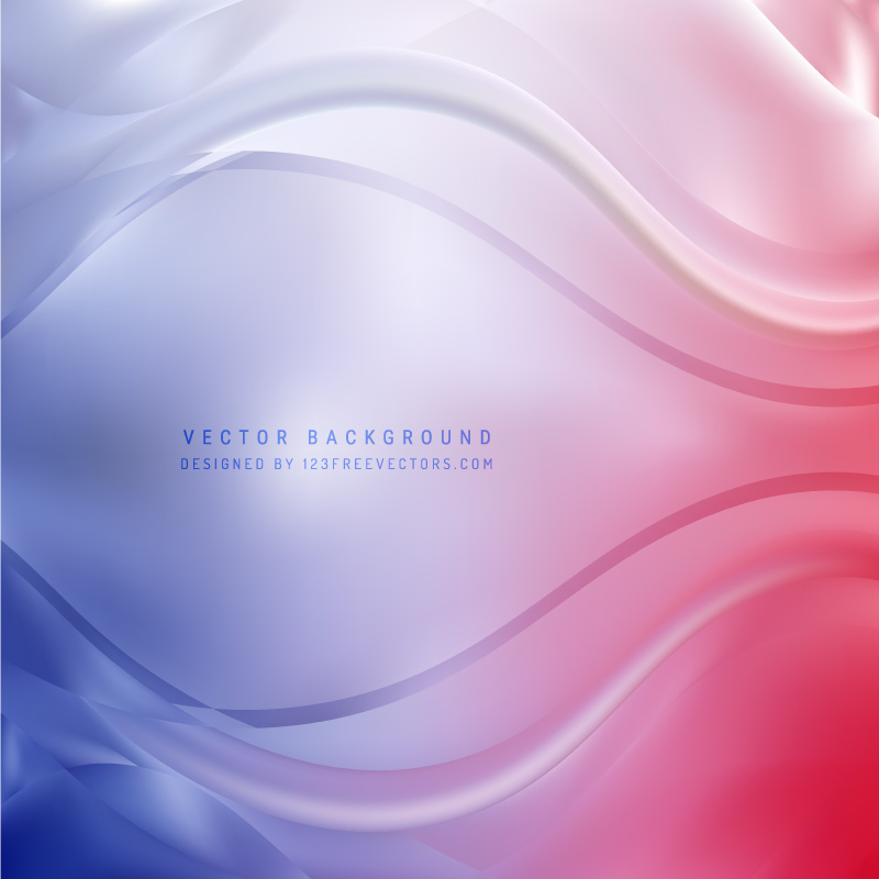 Blue Red Curve Background