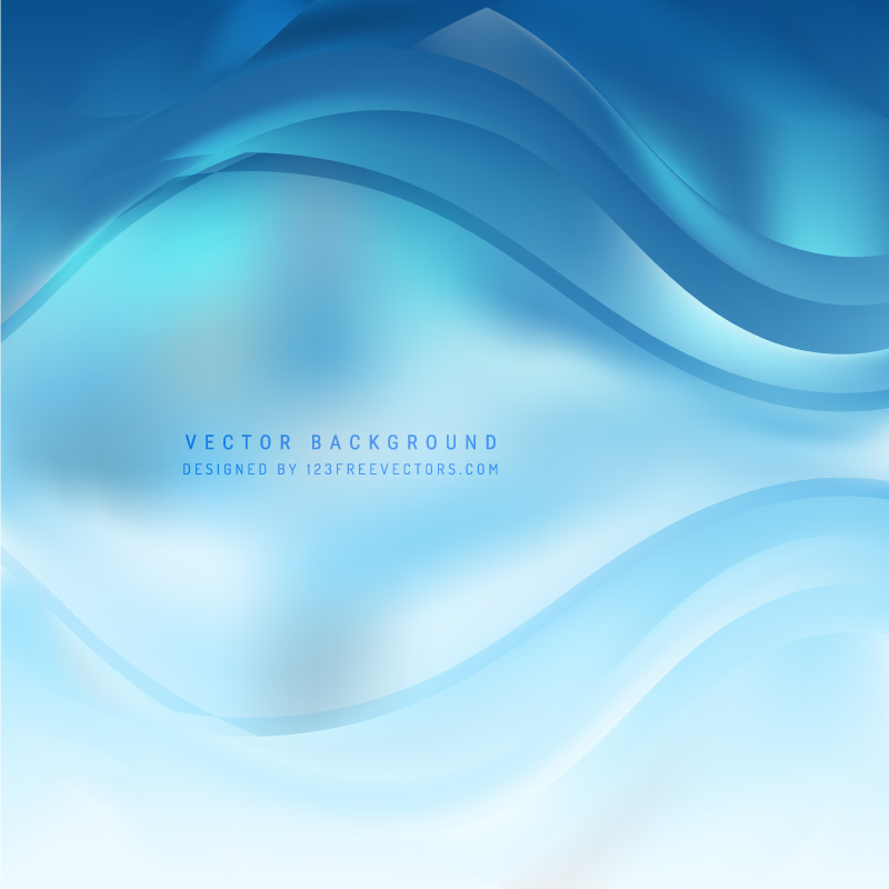 Abstract Light Blue Wave Design Background