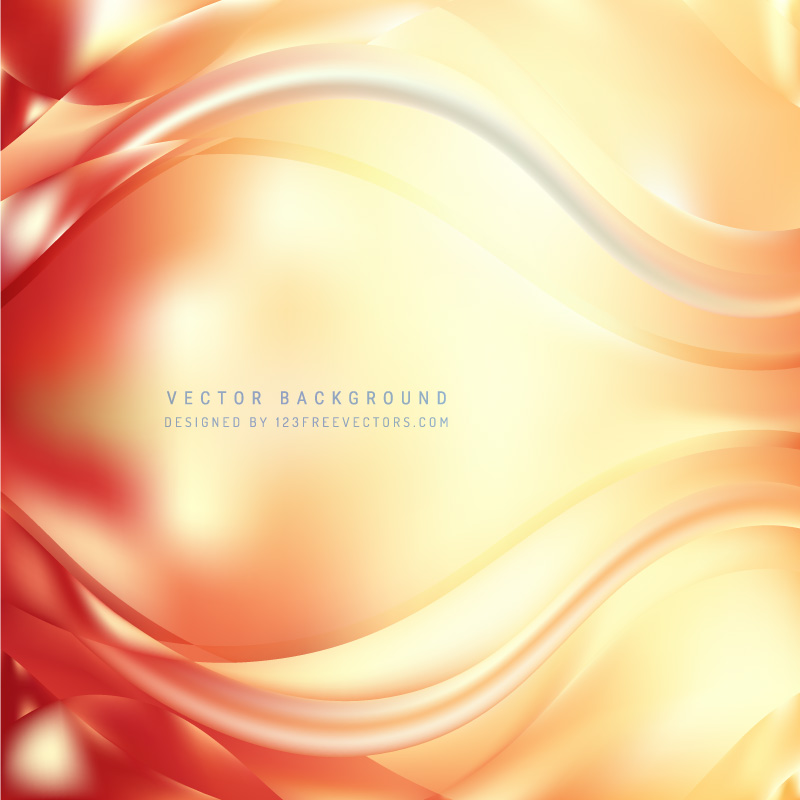 Yellow Orange Wave Design Background