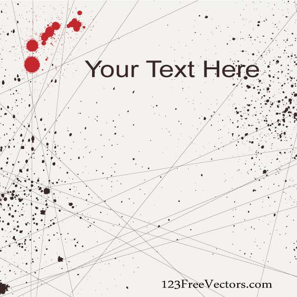 Vector Lines and Splatter Background Banner Design