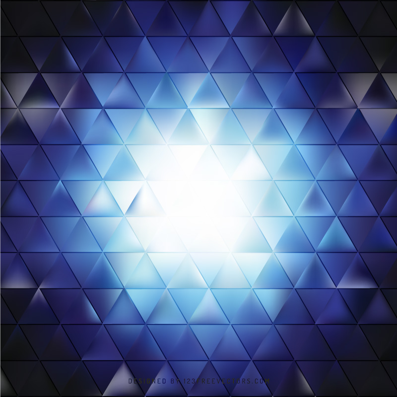 Dark Blue Triangle Background Design
