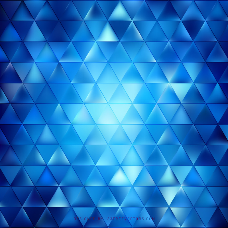 Blue Triangle Background Design
