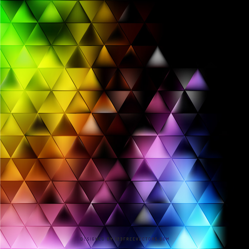 Abstract Colorful Triangle Background Clip Art