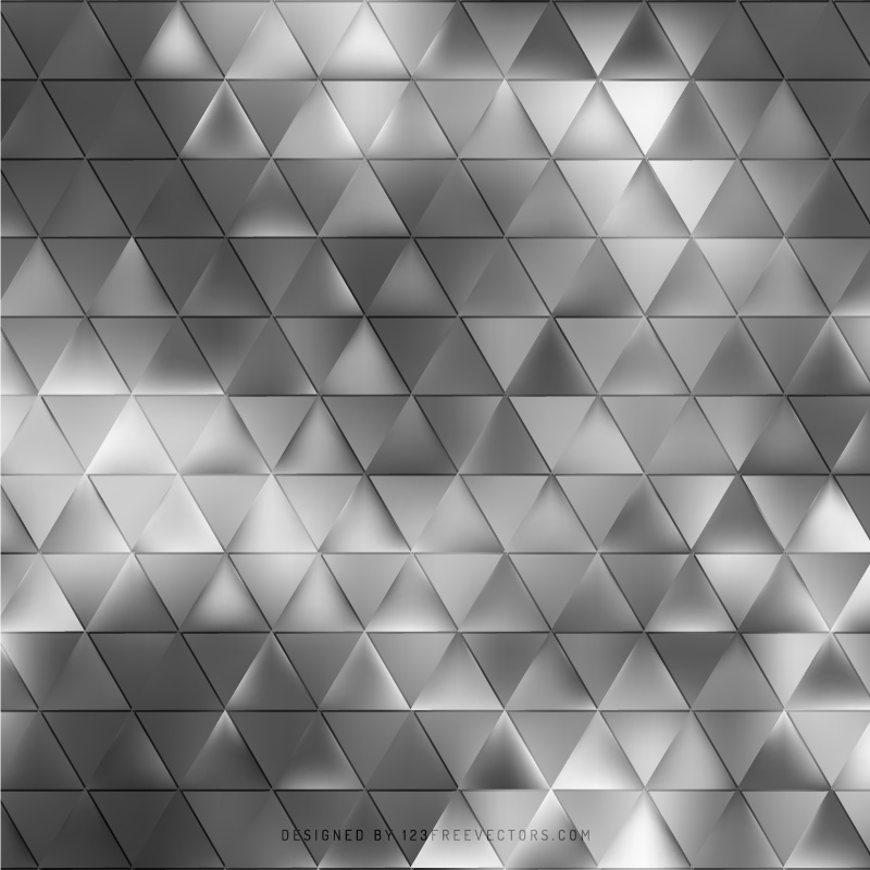 Gray Geometric Triangle Pattern