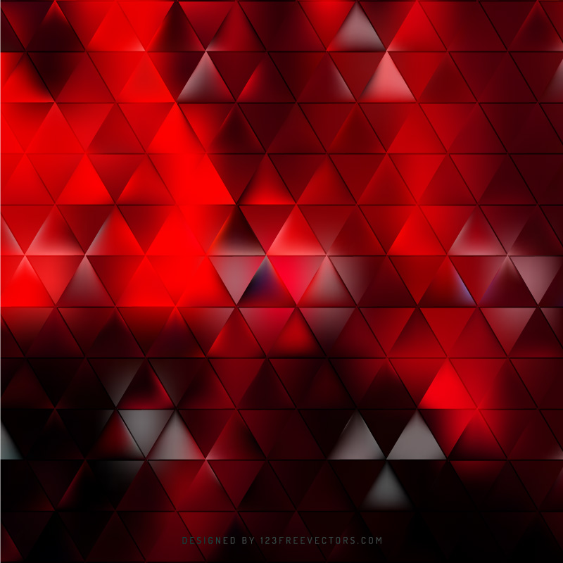 Abstract Red Black Triangle Background Vector