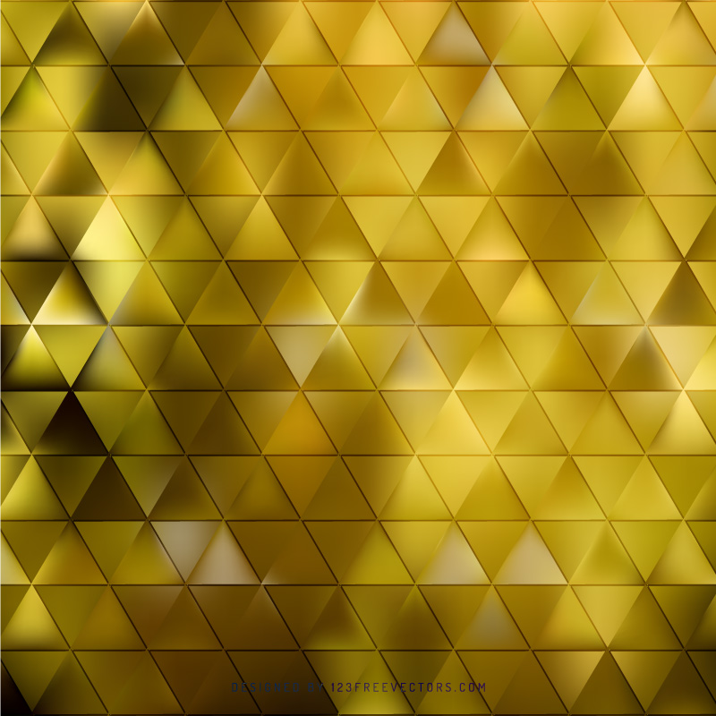 Abstract Yellow Geometric Triangle Pattern