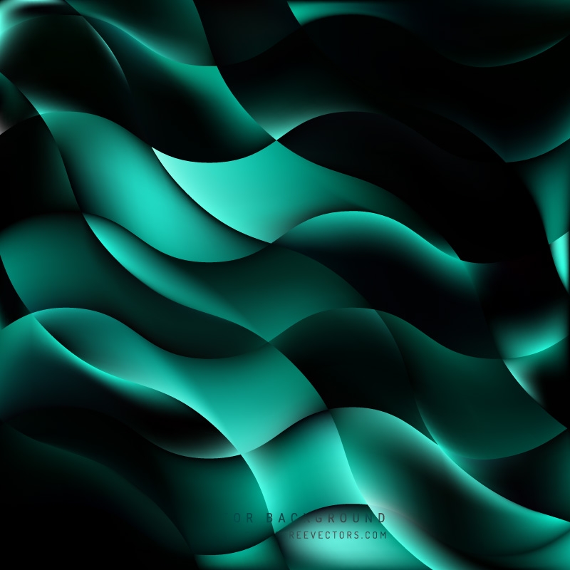 Abstract Black Turquoise Background
