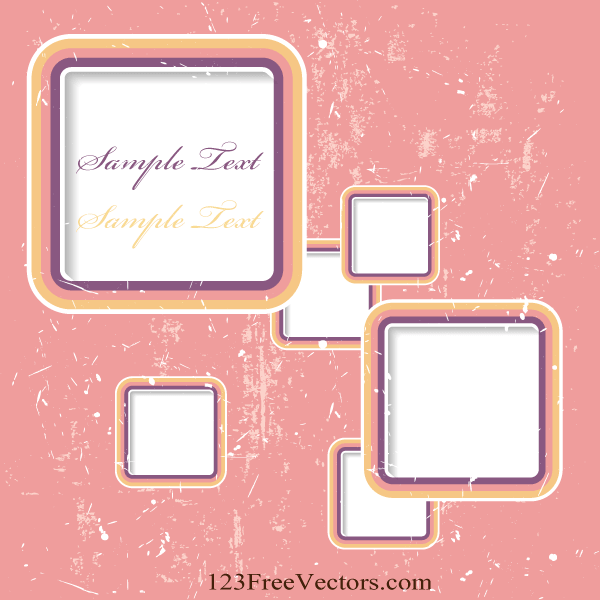 Retro Frame Background Illustrator