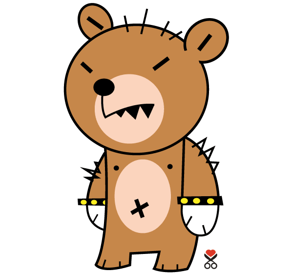 Cute Bear Cartoon Character Vector