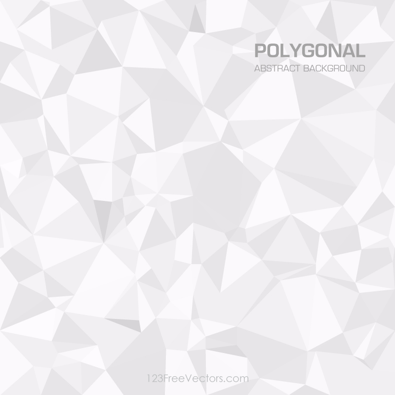 White Abstract Polygonal Triangular Background Vector