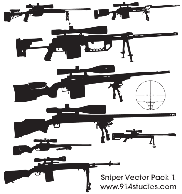 Gun Vector Sniper Rifle Free Pack