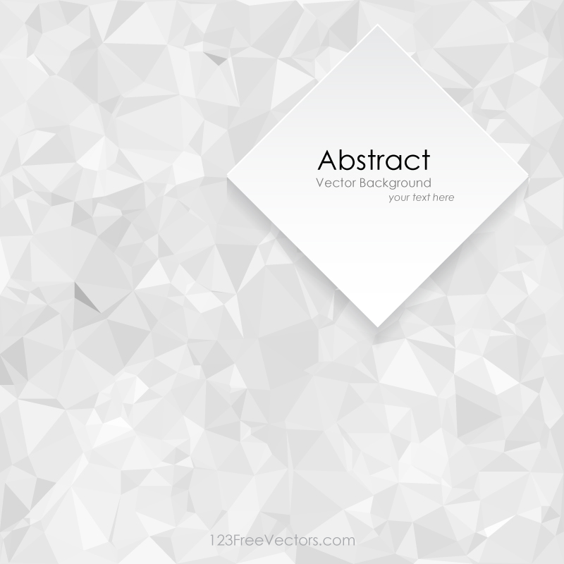 Abstract White Polygonal Pattern Background