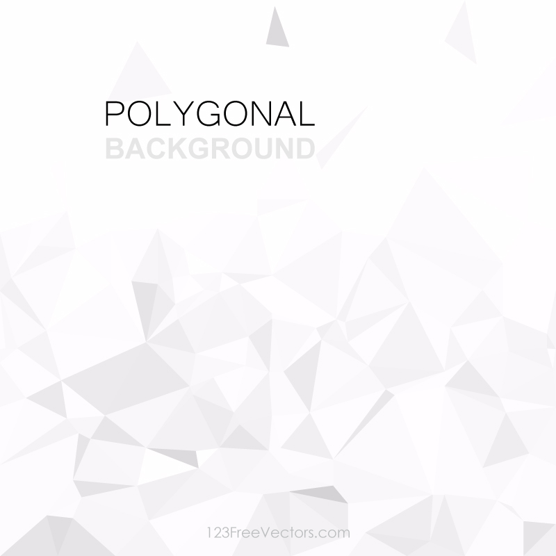 White Abstract Polygonal Pattern Background Template