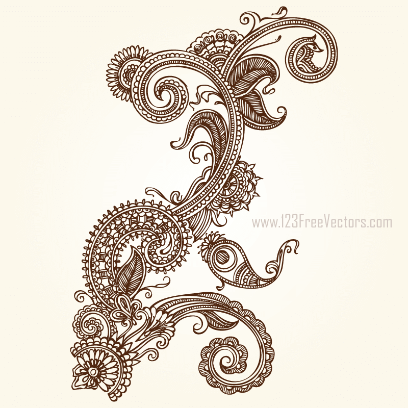 Hand Drawn Flowers Illustration