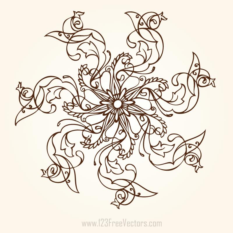 Hand Drawn Flower Designs
