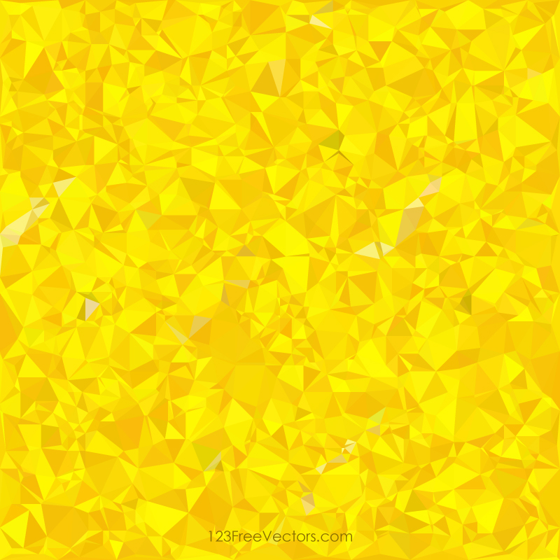 Polygonal Yellow Pattern Background Design