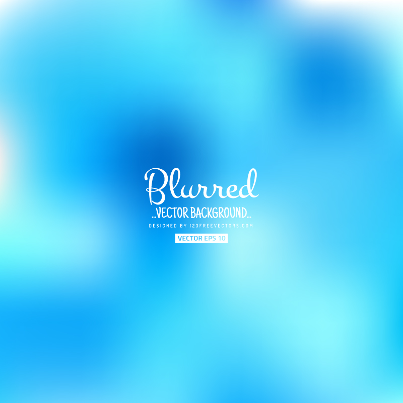 Free Blue Blurred Background Vector