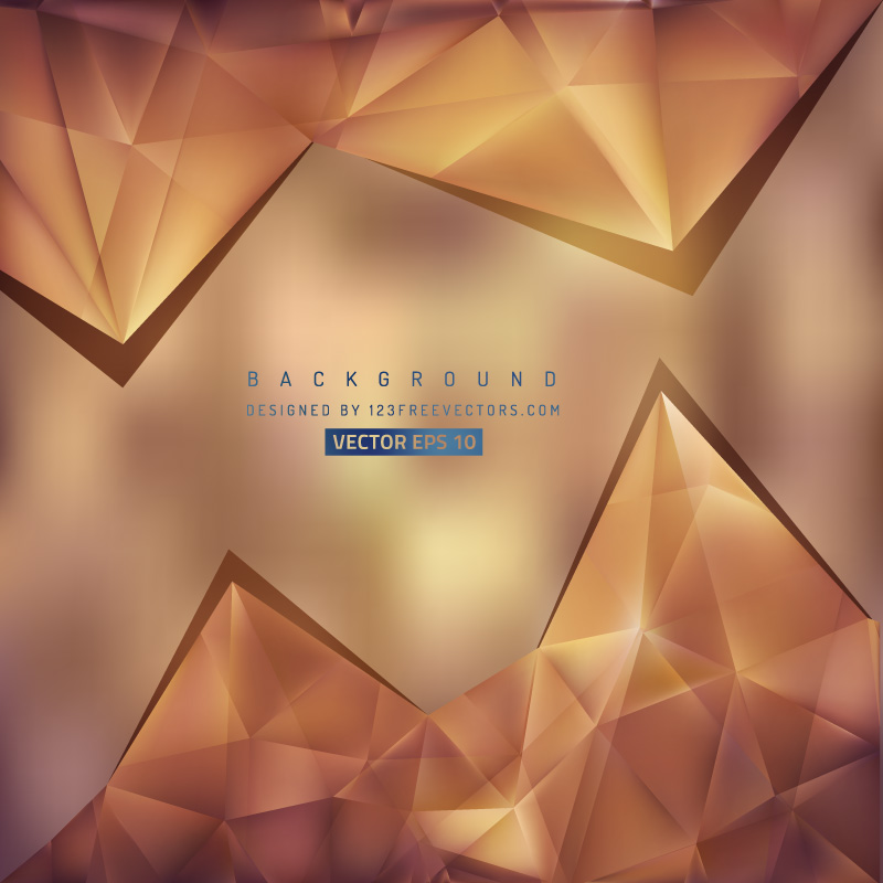 Free Brown Triangle Background Vector Art