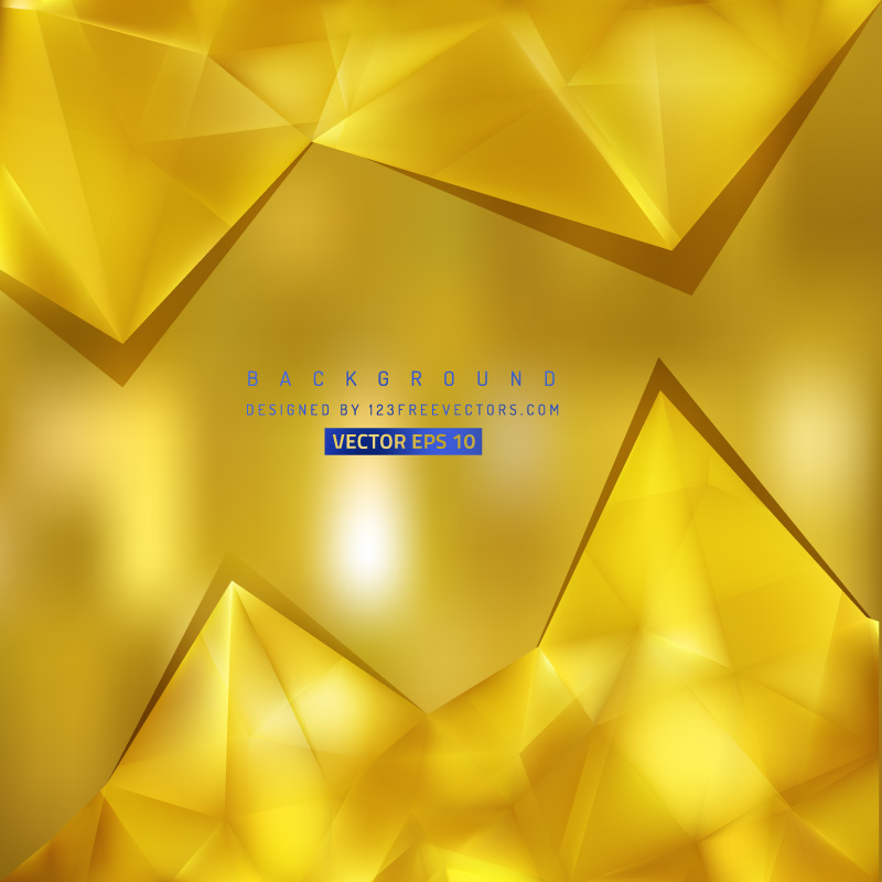 Free Gold Triangle Background Pattern Vector Image