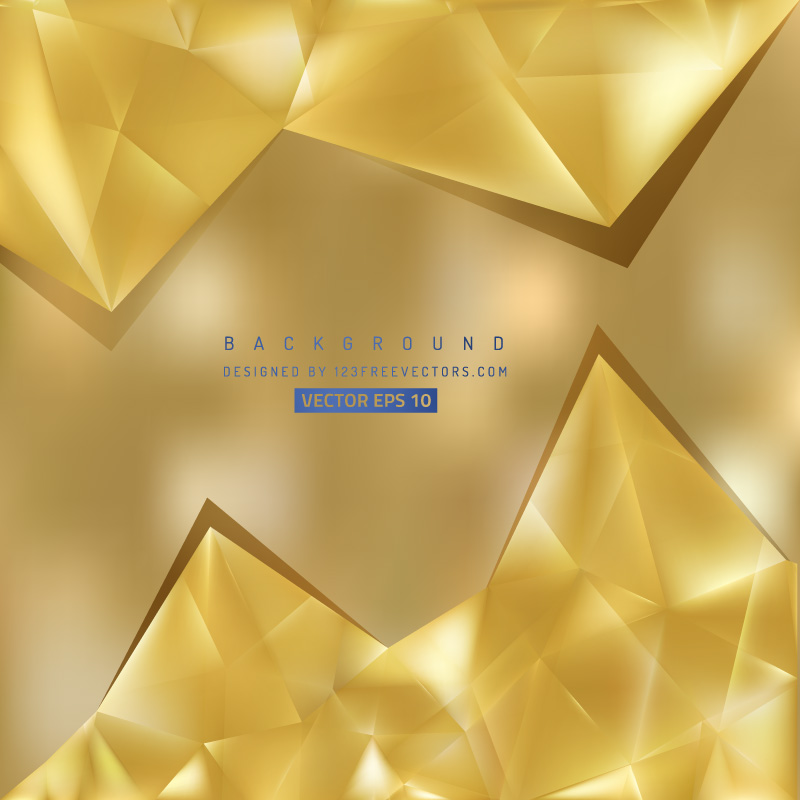 Free Gold Triangle Background Illustrator