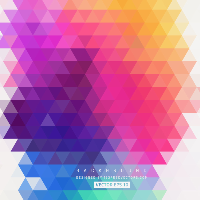 Free Colorful Triangle Background Pattern Vector Graphic
