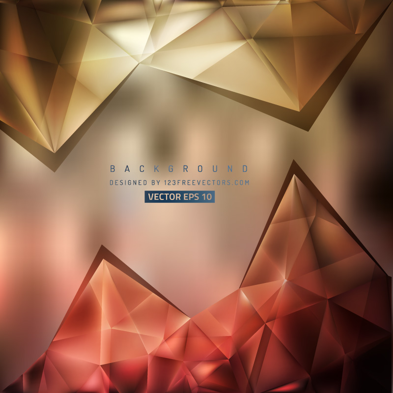Free Red and Brown Triangle Background Graphic