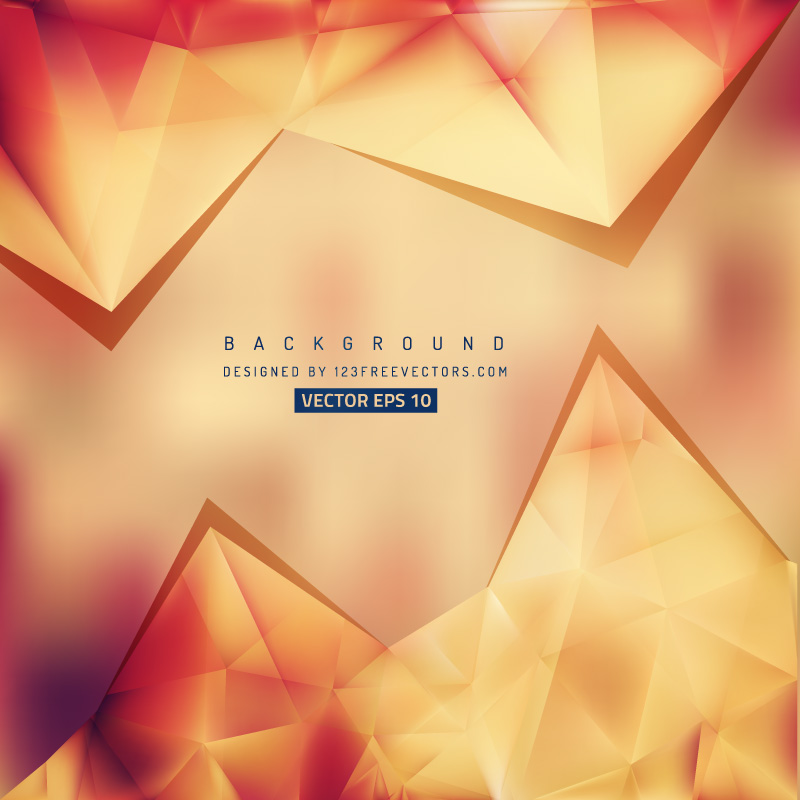 Free Red and Orange Triangle Background Vector Graphic