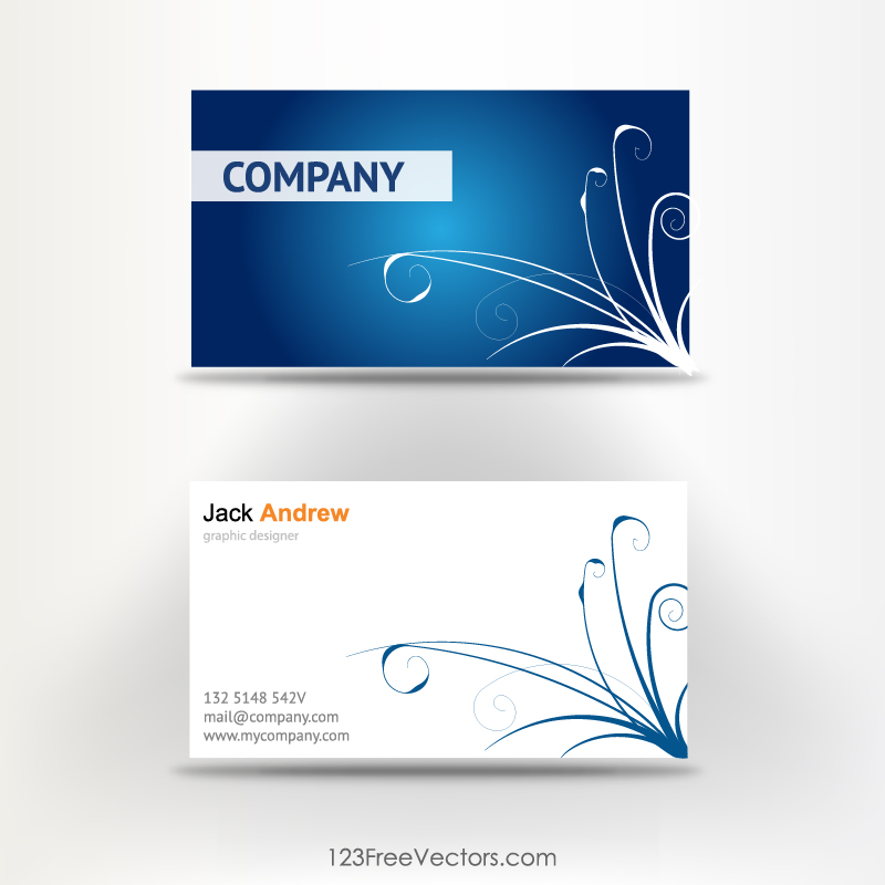 Free Visiting Card Template Vector Intended For Visiting Card Templates Download