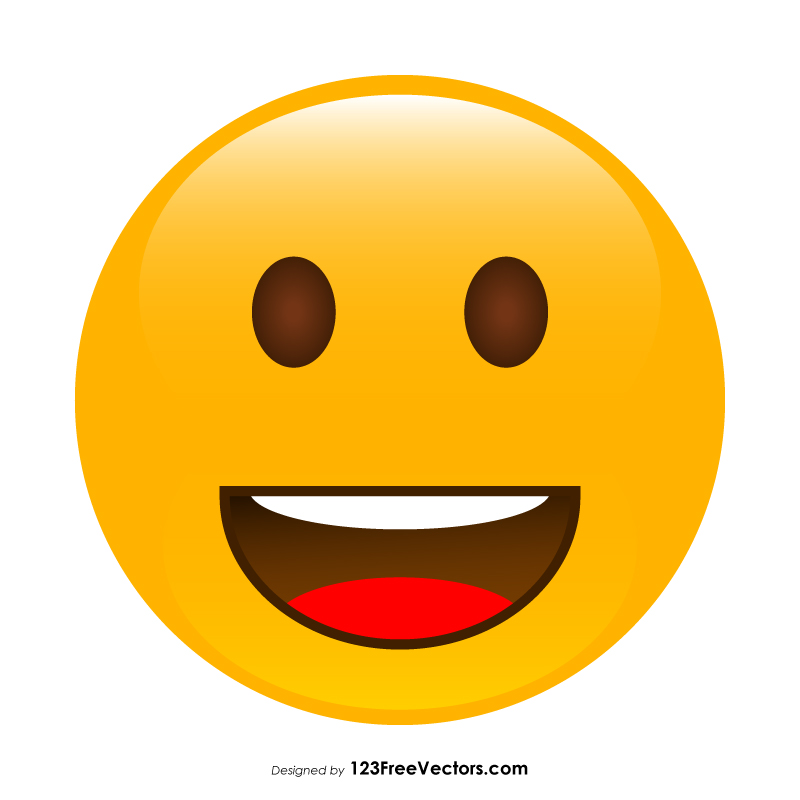 Grinning Face Emoji Vector Download