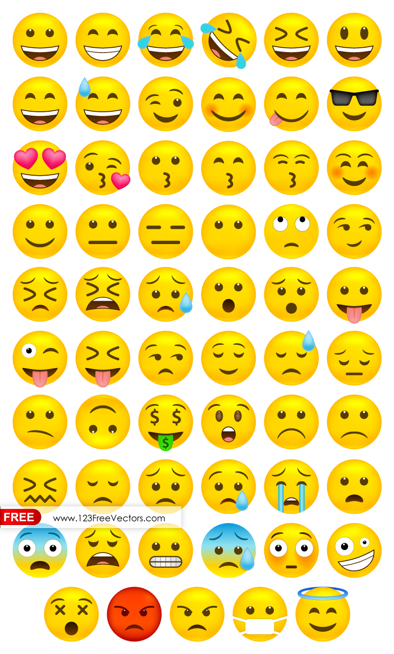 Whatsapp Emoji Vector Free Download