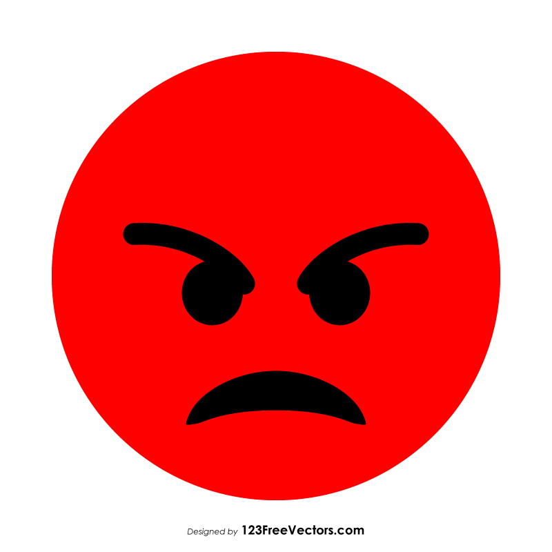 Red Angry Smiley