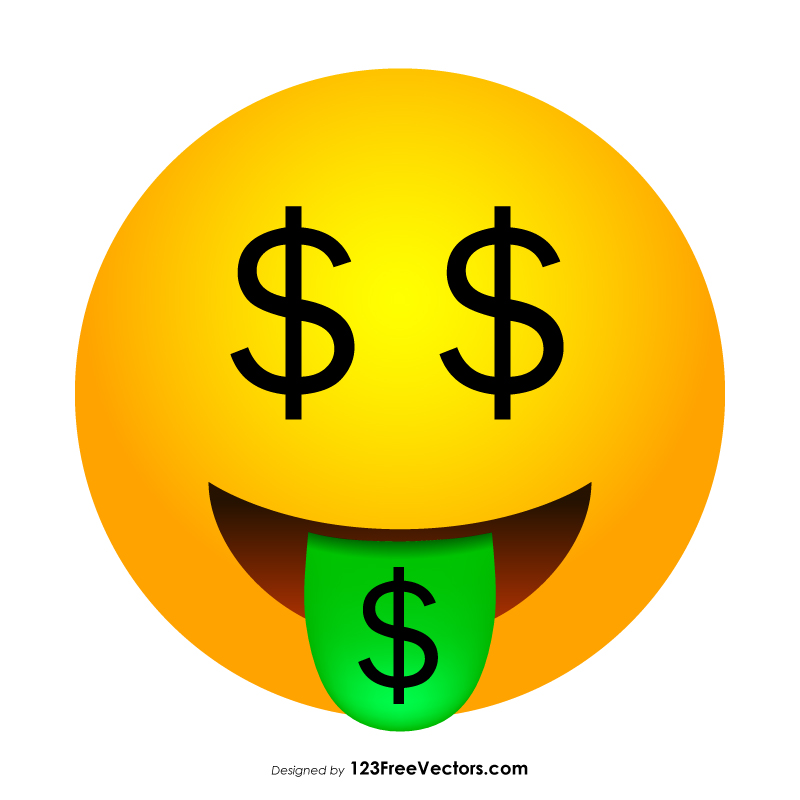 Money-Mouth Face Emoji Icons