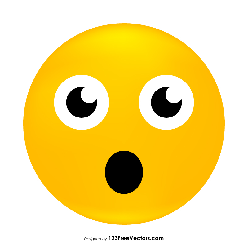 Face with Open Mouth Emoji Icons