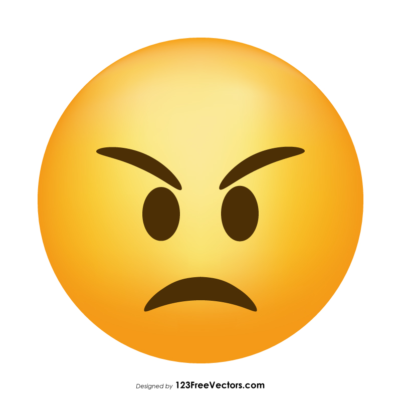 Angry Face Emoji Transparent Png Designbust Images And Photos Finder