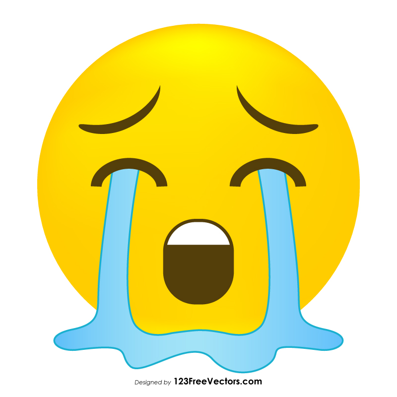 Loudly Crying Face Emoji Vector 8184 | The Best Porn Website