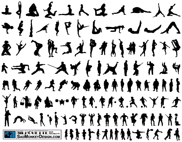 100+ People Silhouettes Free