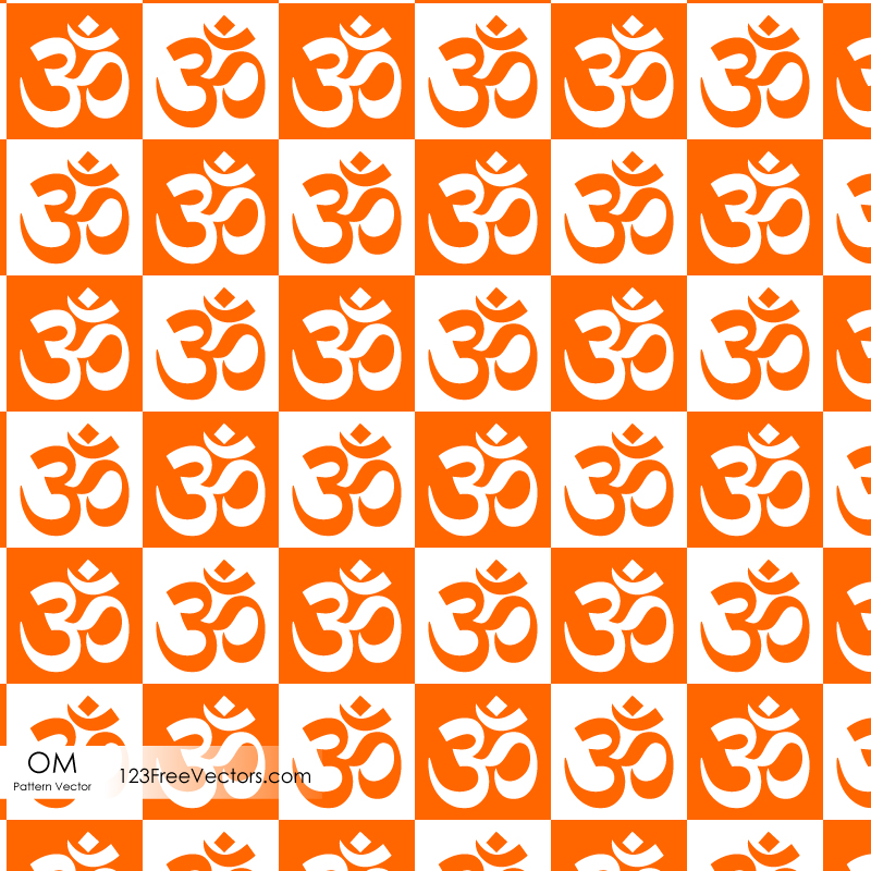 Om Symbol Seamless Pattern