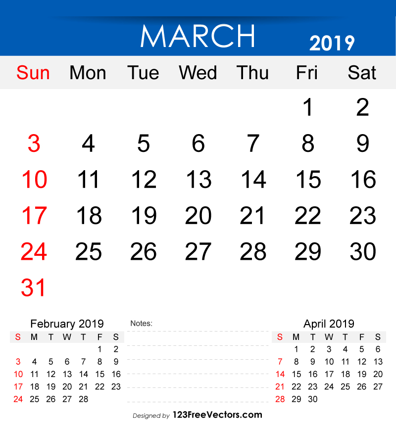 free-printable-march-2019-calendar
